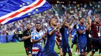 Timnas Cape Verde berselebrasi ketika lolos ke putaran 32 besar Piala Dunia 2026. [foto:dok]