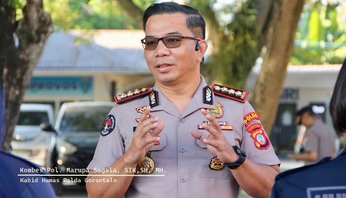Kabid Humas Polda Gorontalo Kombes Pol. Marupa Sagala, SIK,SH, MH.