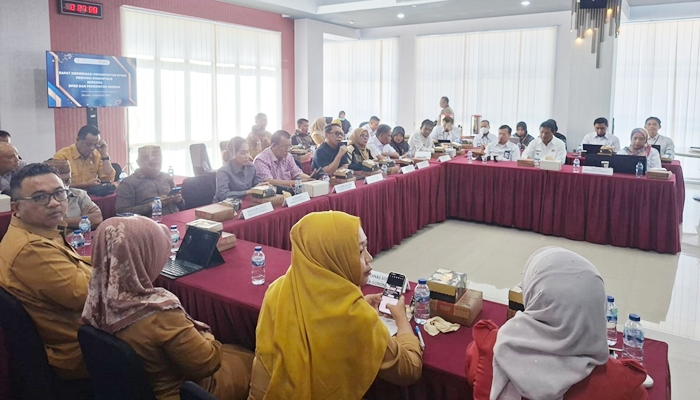 Jajaran Komisi I DPRD Provinsi Gorontalo, saat kunjungan kerja ke BPS, Selasa 4 Agustus 2026. [foto:dok/humas]