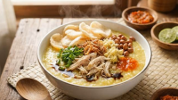 Ilustrasi. Bubur ayam jadi peringkat pertama sebagai bubur terbaik di dunia. [foto:dok/alodokter]