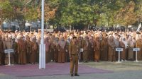 Apel kerja di yang berlangsung di Lapangan Alun-Alun Bone Bolango, Senin 7 September 2026. [foto:dok/onal/forkopimda]