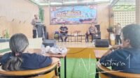 Diskusi ringan antara Wakapolda Gorontalo, Brigjen Pol. Dedy Suhartono dengan wartawan yang bertajuk ‘Ngopi Bareng’. [foto:dok/nusantara1]