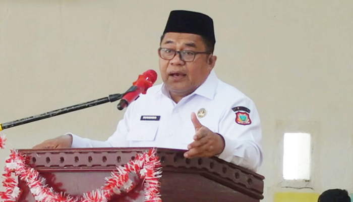 Sekda Kabupaten Gorontalo, Sugondo Makmur saat membuka Workshop Digitalisasi Pembelajaran Mendalam, Prakarya Connect & Collaborative bertema, Rabu 2 September 2026. [foto:dok/kominfo]