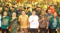 Sekda Bone Bolango, Iwan Mustapa saat menghadiri kegiatan Peningkatan Kapasitas Pengelola Keuangan dan Aset Desa se-Kabupaten Bone Bolango di Swiss-Belhotel Maleosan, Manado, Senin 12 Oktober 2026. [fotoDok/onal/prokopim]