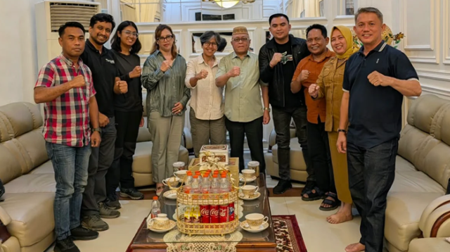 Penjajakan kerja sama antara Pemda Kabupaten Gorontalo dengan Thryve.Earth di Rumah Jabatan Bupati Gorontalo, Selasa 13 Oktober 2026. [foto:dok/kominfo]